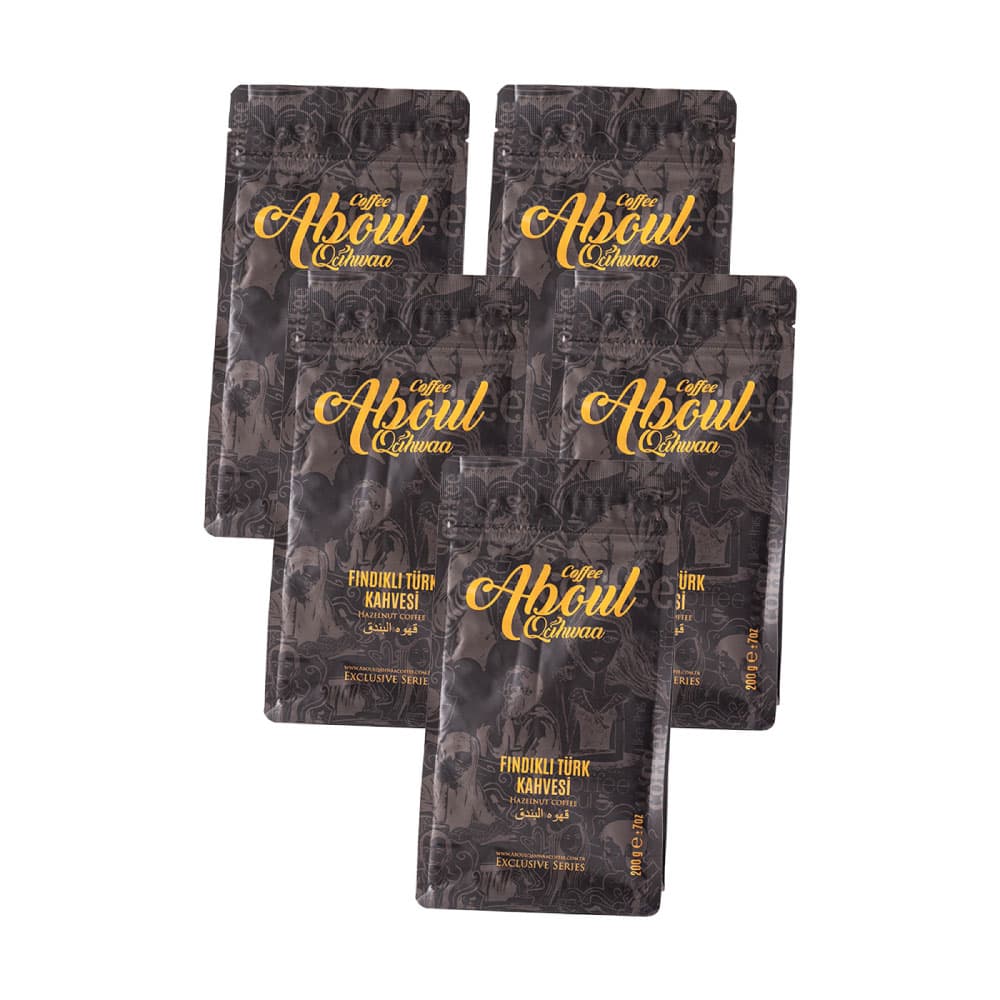 Kahvetown Aboul Qahwaa Fındıklı Türk Kahvesi – Avantaj Paketi 5x200gr. — toptan