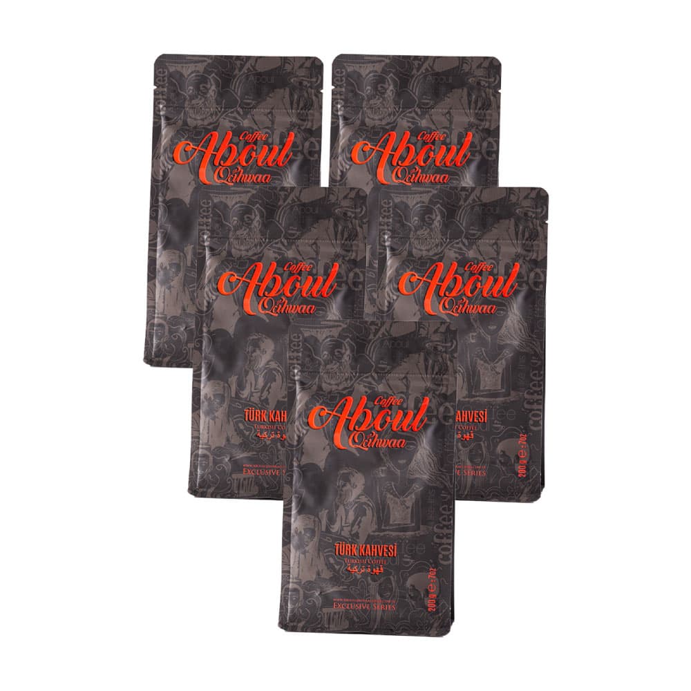 Kahvetown Aboul Qahwaa Türk Kahvesi – Avantaj Paketi 5x200gr. — toptan