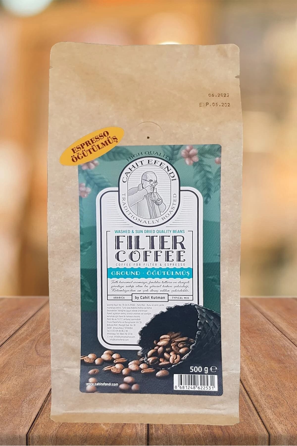 Cahit Efendi Filtre/Espresso Öğütülmüş Kahve — görsel 2/3